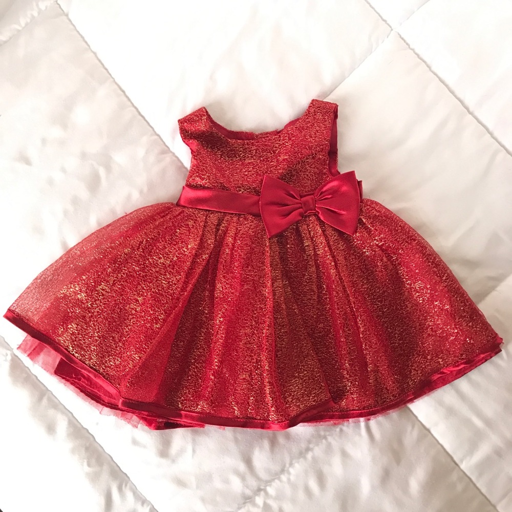 Red Christmas Baby Dress